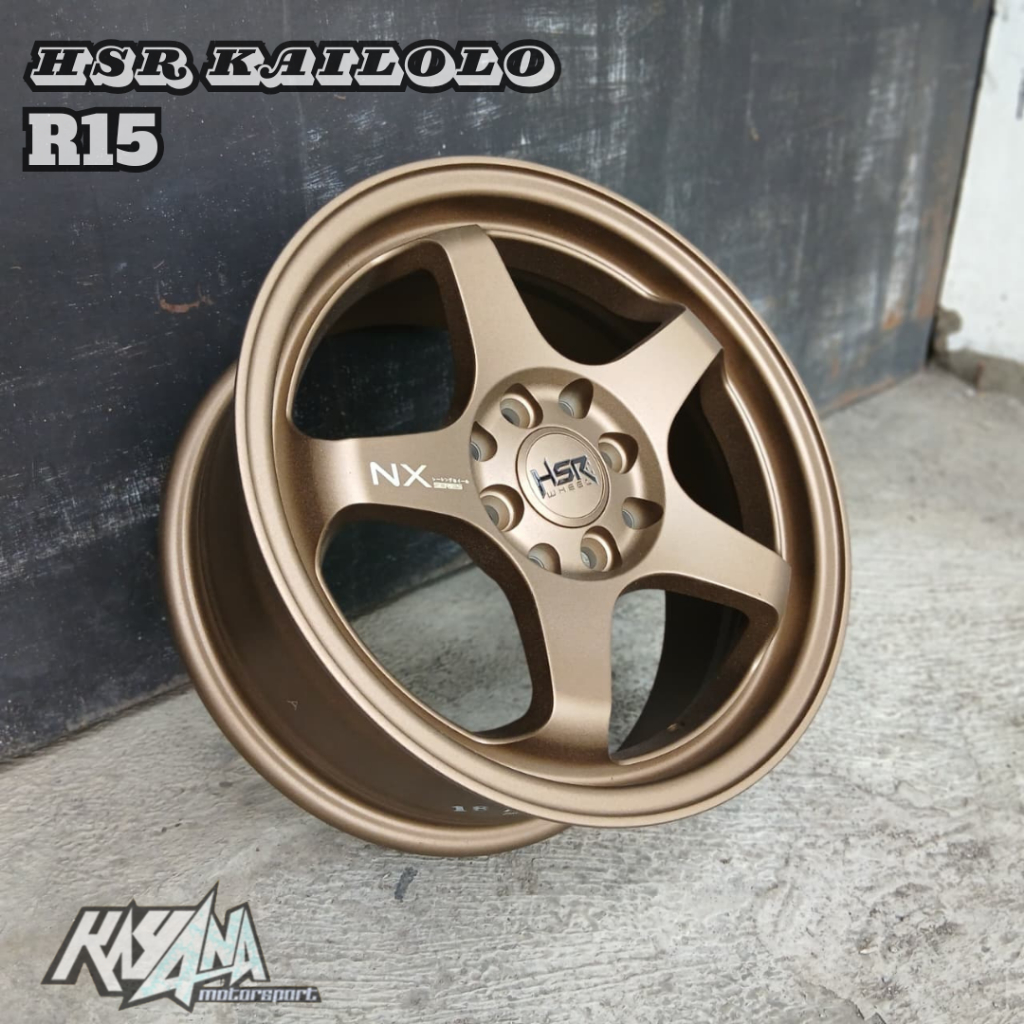 VELG HSR KAILOLO R15 LEBAR 65 ET 42 VELG MOBIL MODEL TE37 R15 JAZZ BRIO AVANZA AGYA SIGRA SIRION