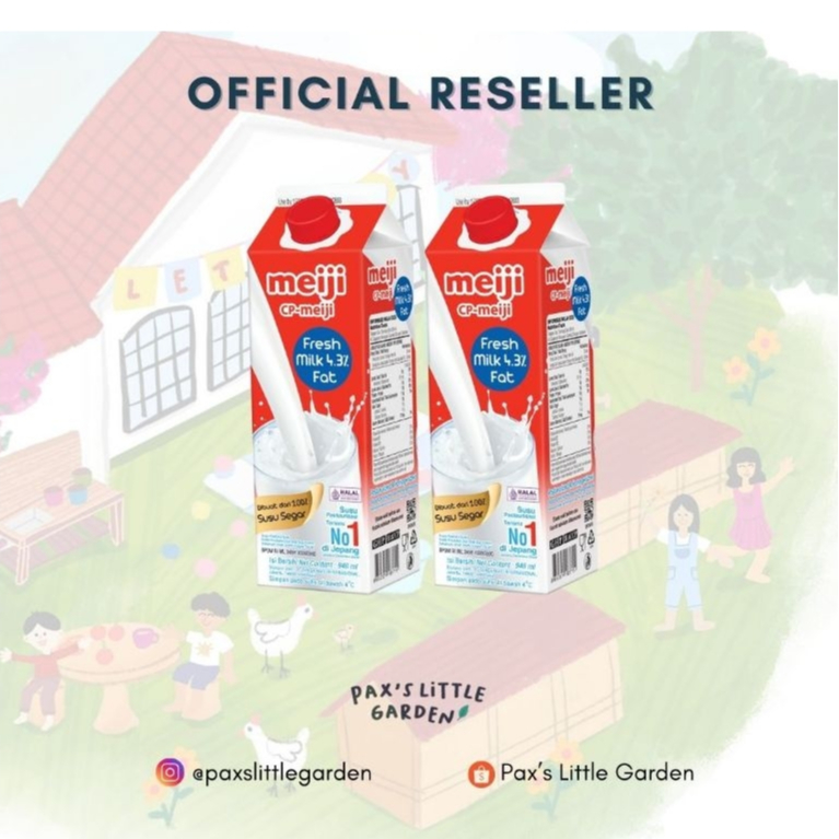 

Official Reseller Meiji CP-Meiji Fresh Milk 4.3% Fat Susu Pasteurisasi Pasteurized Milk 946 ml