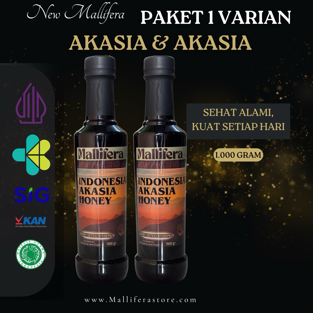 

PAKET 2 BELI 1 GRATIS 1 BOTOL MADU AKASIA & MADU AKASIA 1.000 GRAM