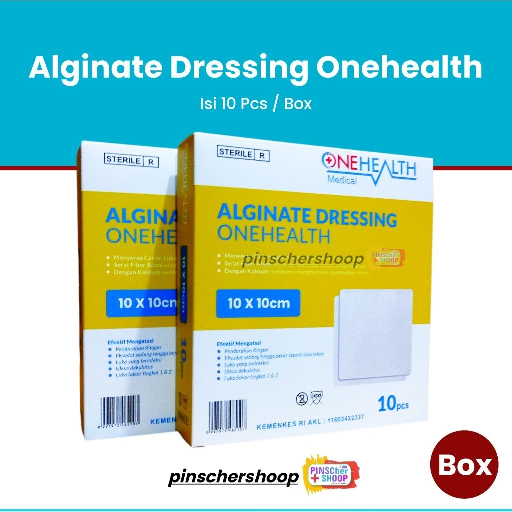 Onehealth Alginate Dressing Calcium Balutan Luka Decubitus / Box