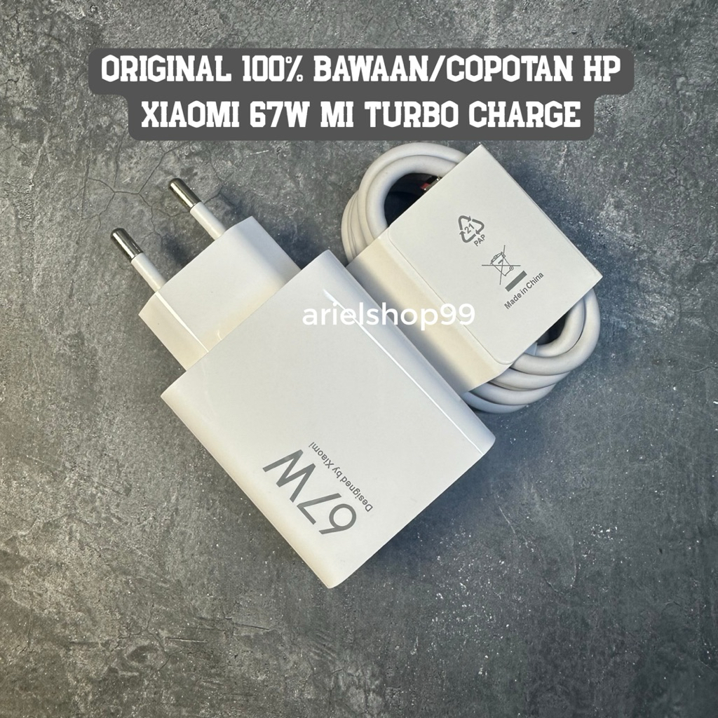 Charger Original 100% Bawaan Copotan Hp Xiaomi 67W poco x3 Gt /Poco f4 / xiaomi 11t / mi 11 ultra/ x