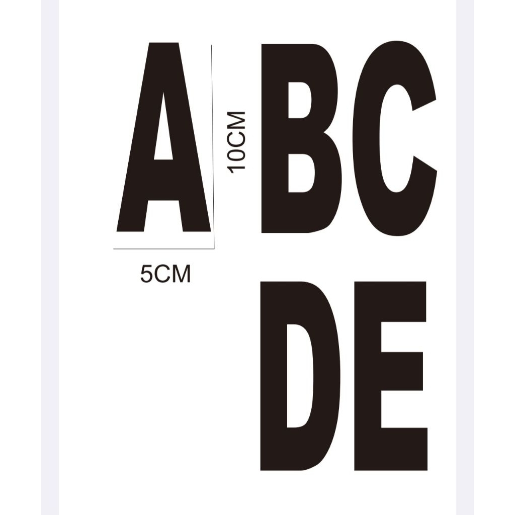 

pisau pond huruf kapital abc 26huruf