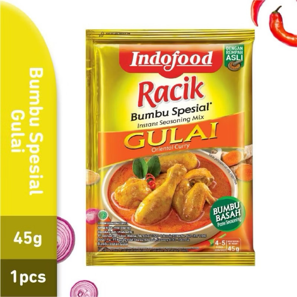 

Indofood Racik Bumbu Spesial Gulai 45 Gr