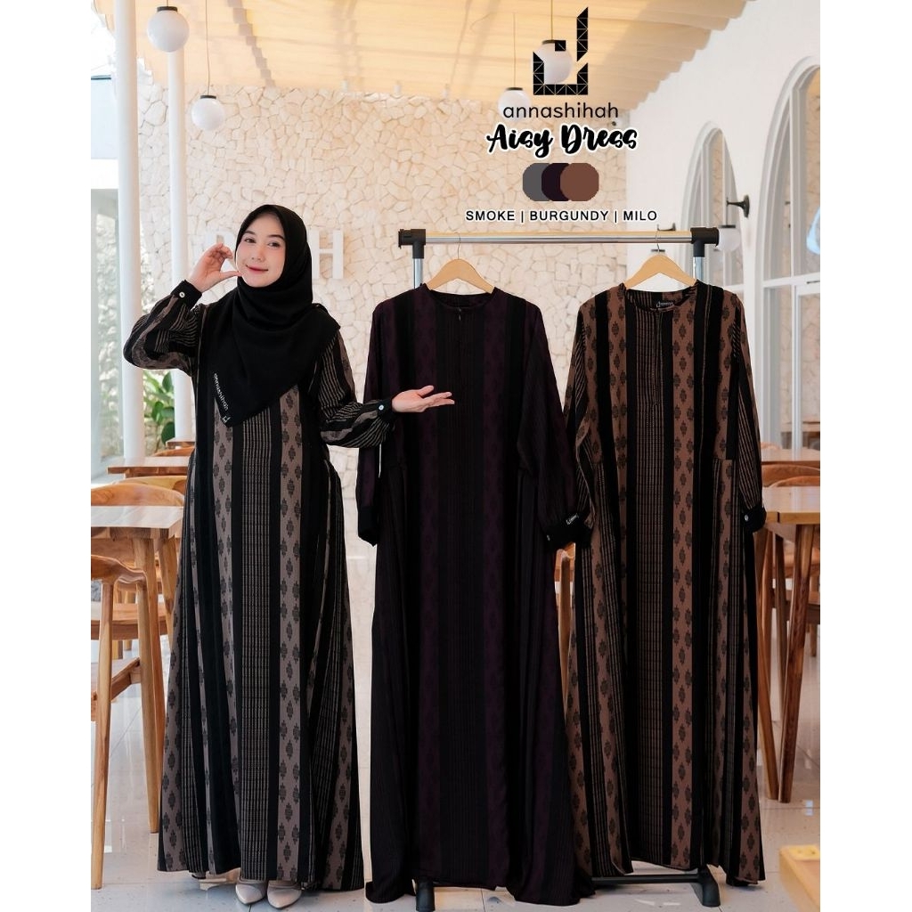 AISY SET HIJAB ANNASHIHAH/HASANAH DRESS ORY BY ANNASHIHAH/GAMIS AZMIZA ORY ANNASHIHAH/GAMIS YORIS BY
