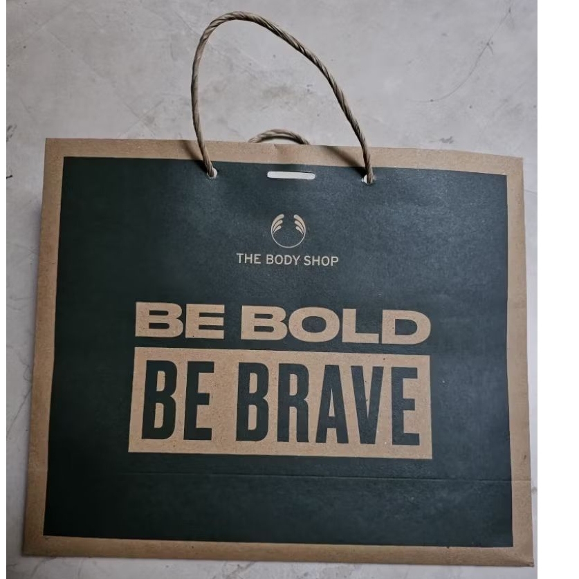 

the body shop paperbag original large gift tas kado goodie bag belanja shopping
