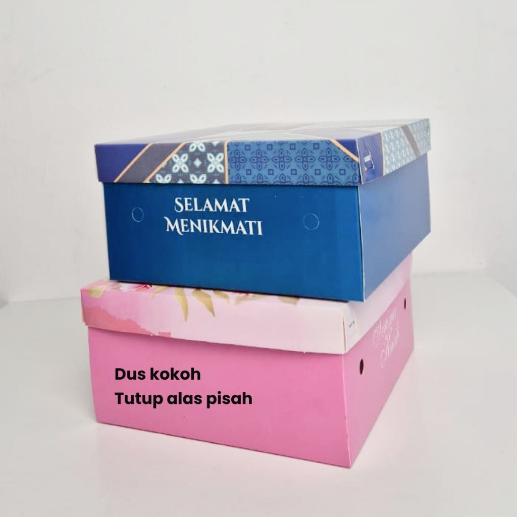Younger_Shop 50 Pcs/20X20X10 / Box Nasi / Dus Nasi / Dus Hajatan / Box Nasi Tutup Alas Pisah