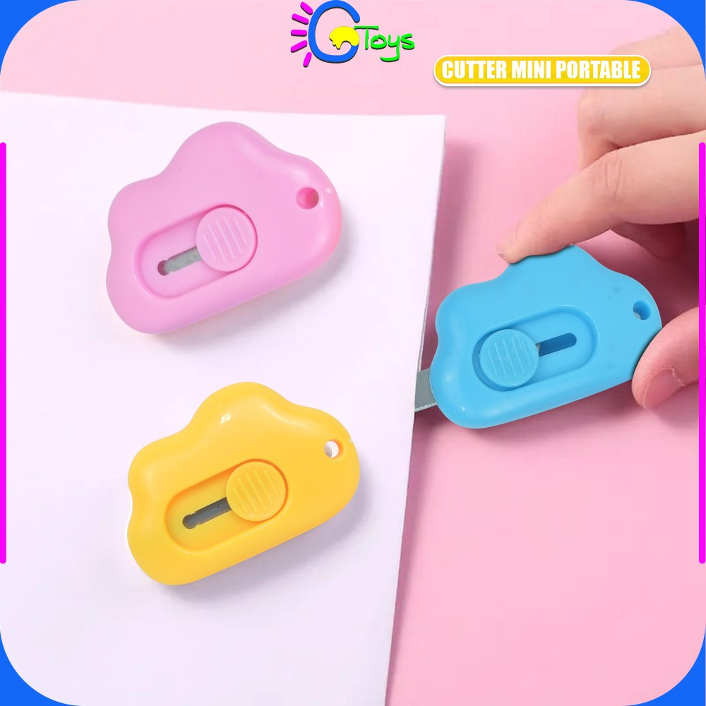

CR-C953 Cutter Mini Lucu Bentuk Awan / Pisau Kartun Alat Bantu Potong Kertas Alat Tulis Kantor / Pisau Cutter Mini Model Awan Cutter Portable