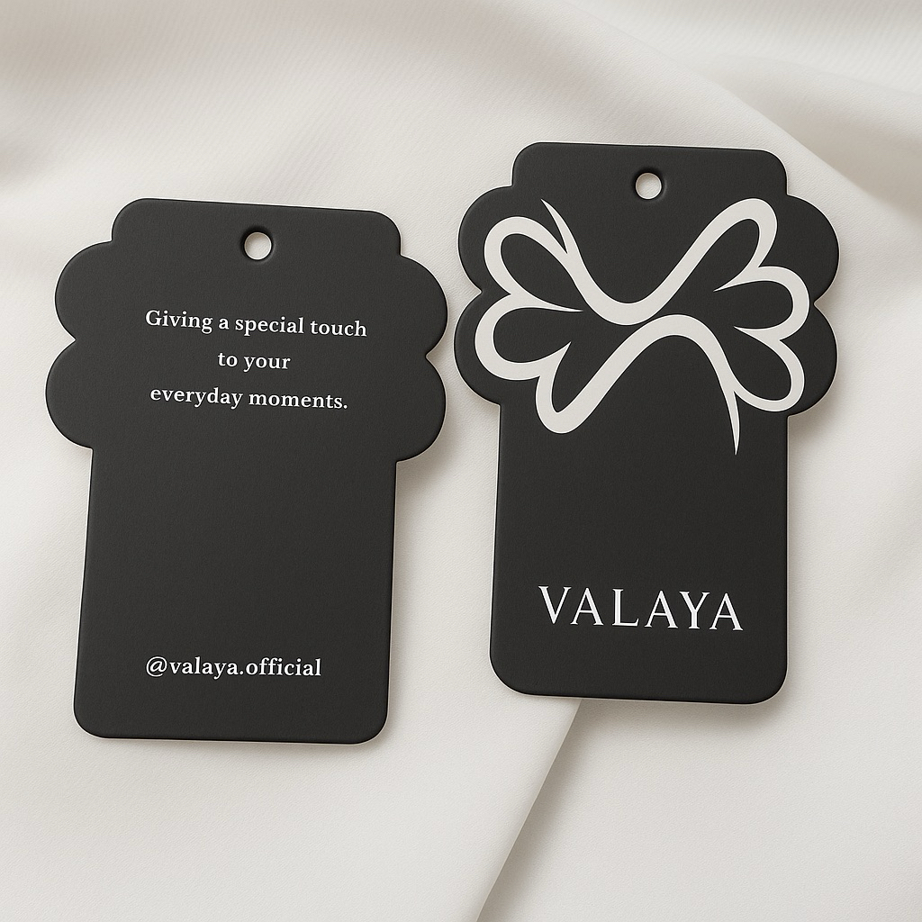 

(FREE DESIGN) Label Hangtag Baju full color Hangtag Custom Tag Tebal uk besar