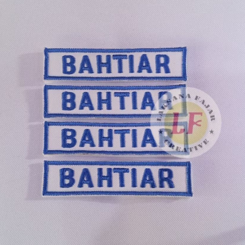 nama/label bordir perekat