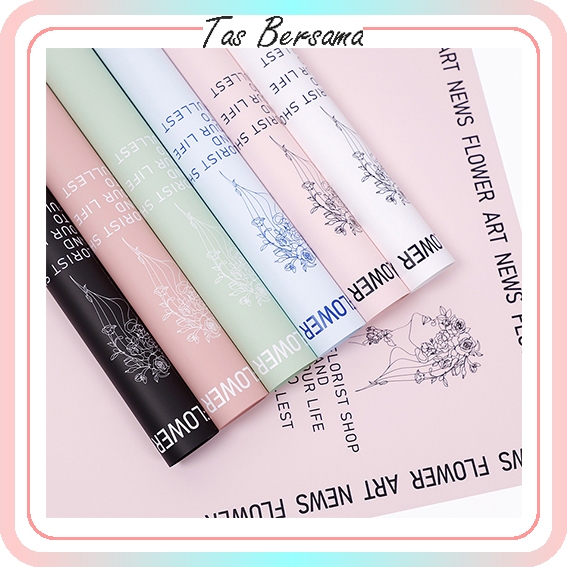 

Kertas Buket Bunga Flower Paper Cellophane Florist Flower Wrapping Motif Tulisan Bunga KB6122 KB6123