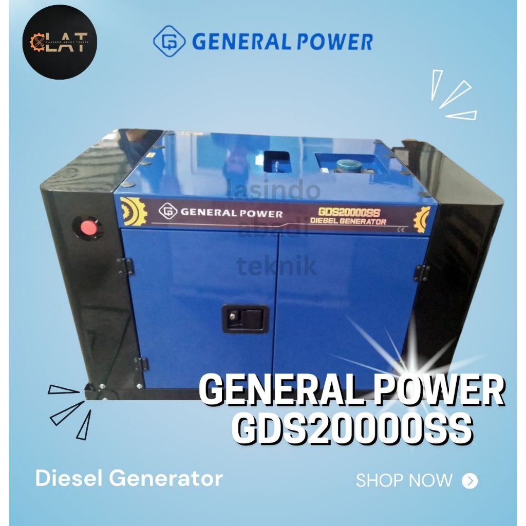 Diesel Generator General Power 15000 watt GDS20000SS GDS 20000 SS Genset Solar Silent 15000WATT