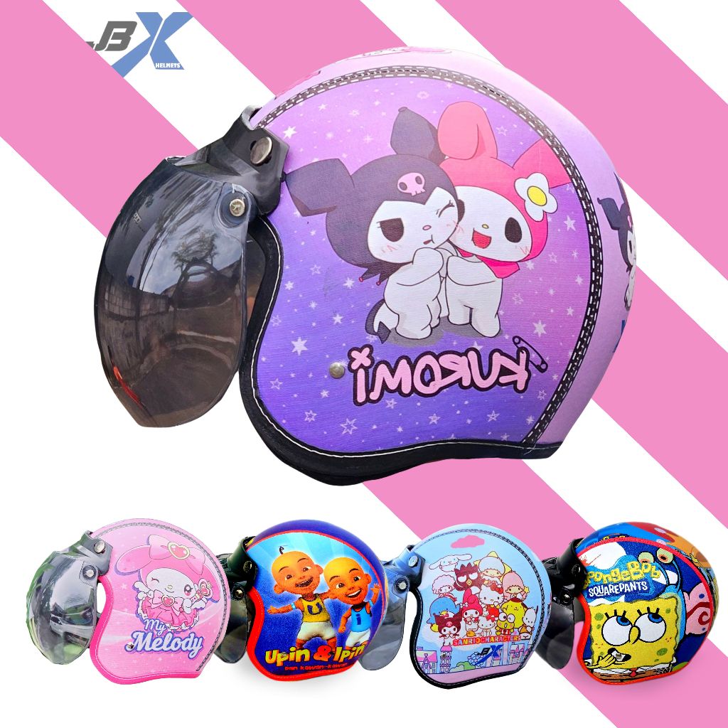 helm anak kuromi anak perempuan 2 3 4 5 6 7 tahun