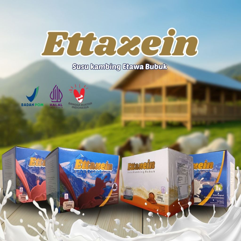 

Susu Kambing Ettazein Tinggi Protein, Cocok untuk Anak & Dewasa/Baik untuk Tulang & Daya Tahan Tubuh