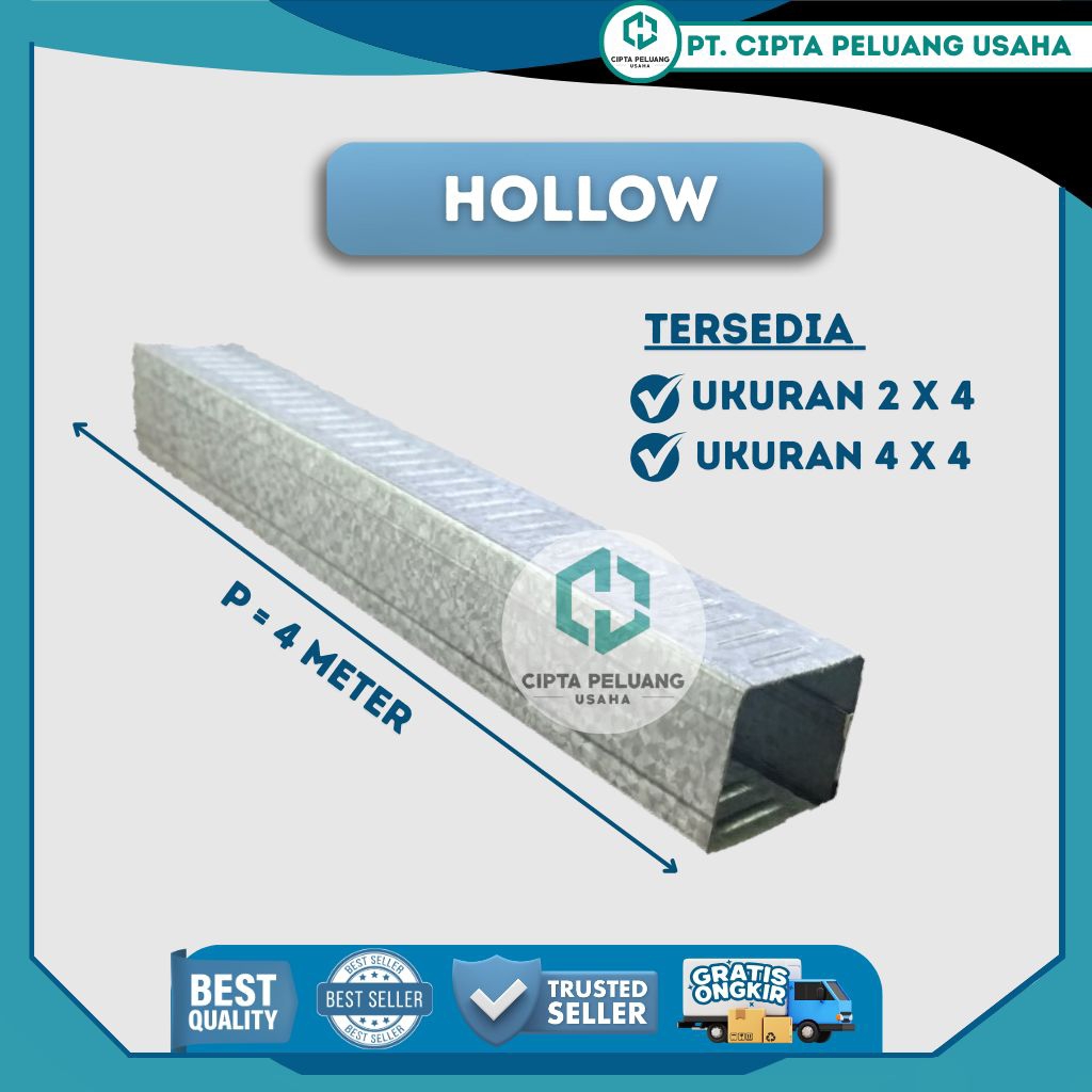 [BERKUALITAS] HOLLOW BAJA RINGAN BEST QUALITY BAJA RINGAN TERMURAH TERPERCAYA || HOLLOW 2 X 4 || HOL