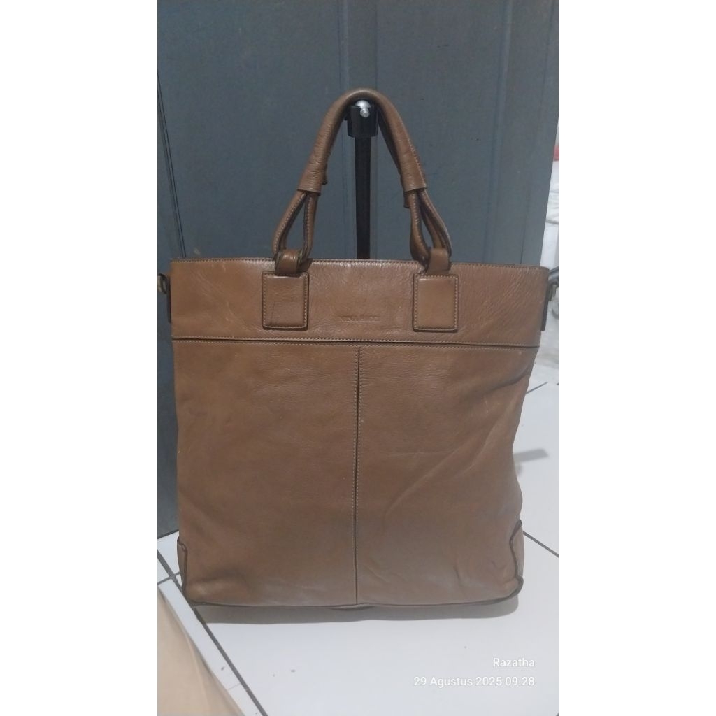 Tas Nina Ricci authentic kulit asli muat laptop tote bag sisa bisa sopipay