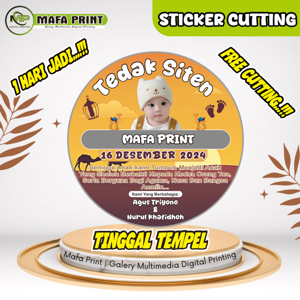 STICKER DUNDUNAN STICKER TEDAK SITEN IMUT CEWEK COWOK