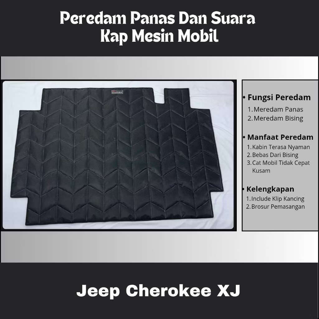 Jeep Cherokee Comanche Jeep Cherokee WJ Jeep Cherokee XJ Peredam  Kap Mesin Mobil