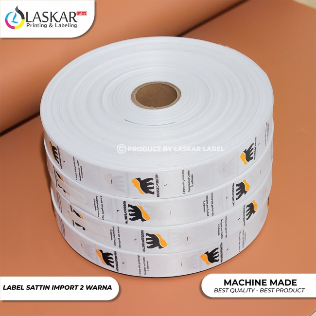 label satin label satin custom label satin tebal premium