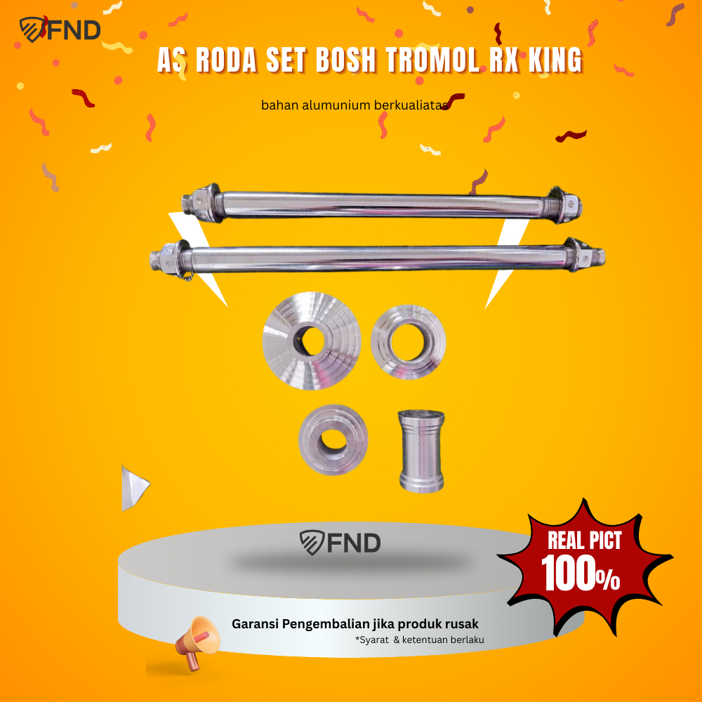 As roda depan belakang swiming arm Rx king custom anti karat set Bosh tromol RX king