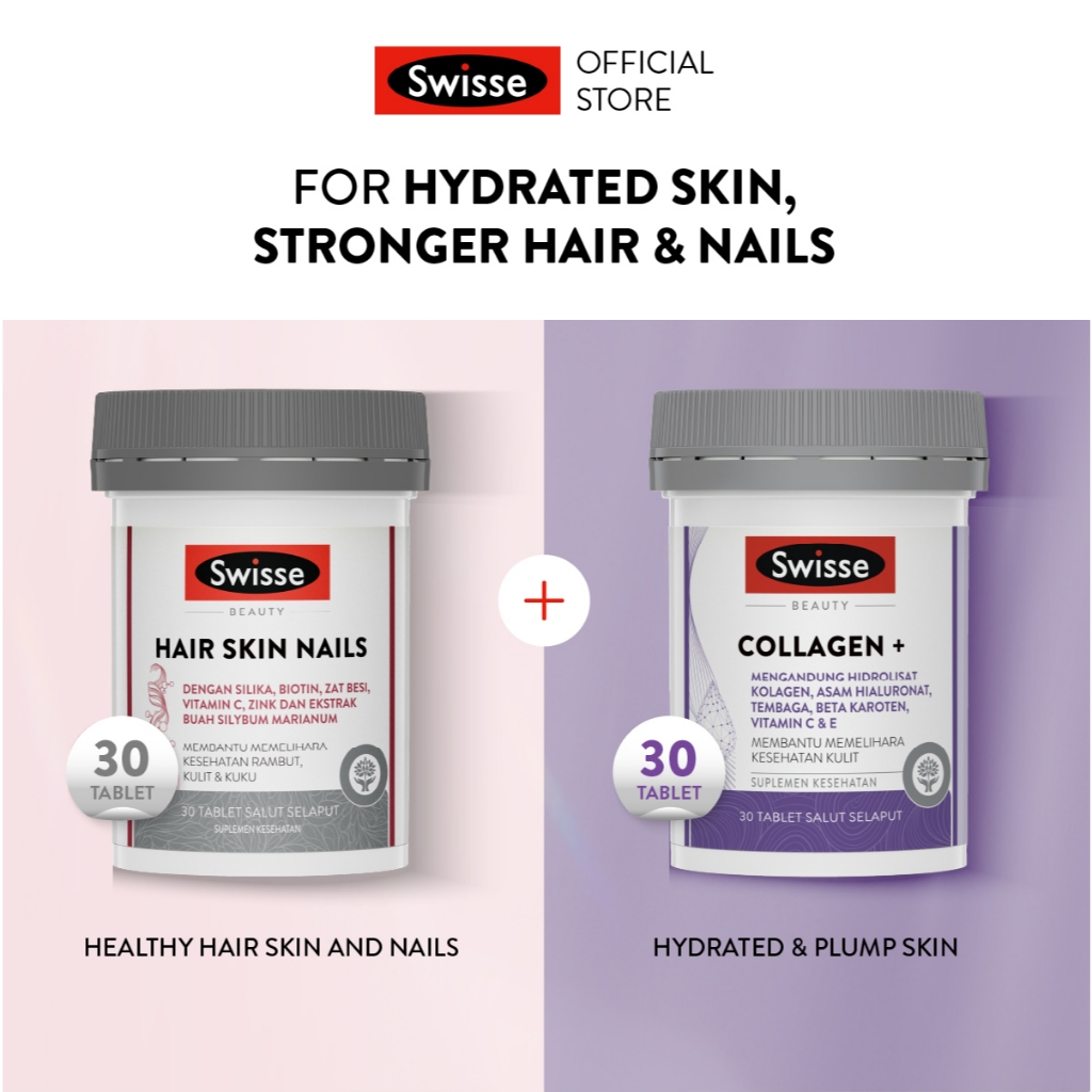 Bundling Swisse Beauty Hair Skin Nails + Swisse Beauty Collagen+