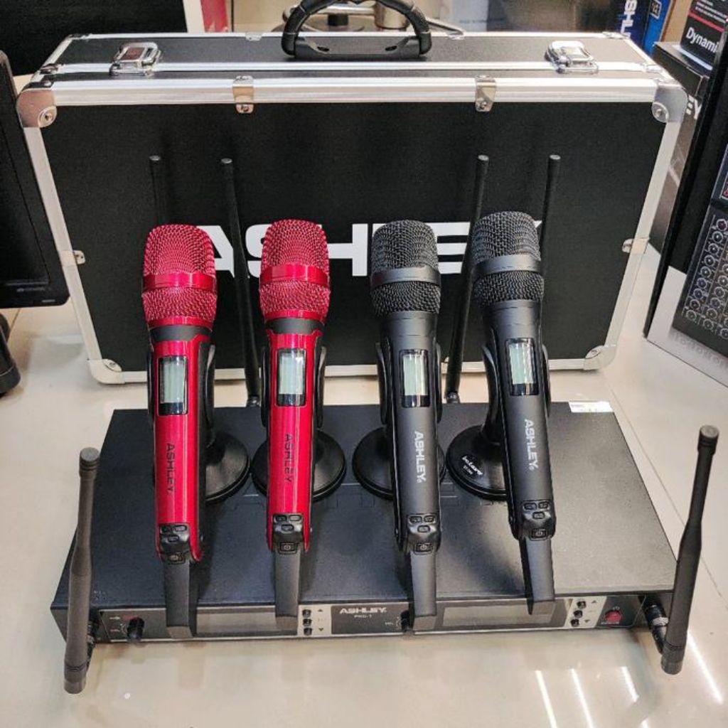 MIC WIRELESS ASHLEY PRO1 PRO 1 FREE KOPER 6 ANTENA