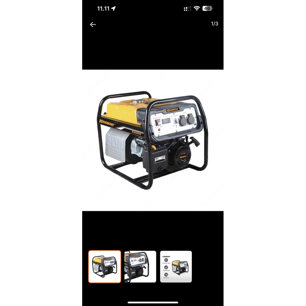 Genset krisbow 2800w