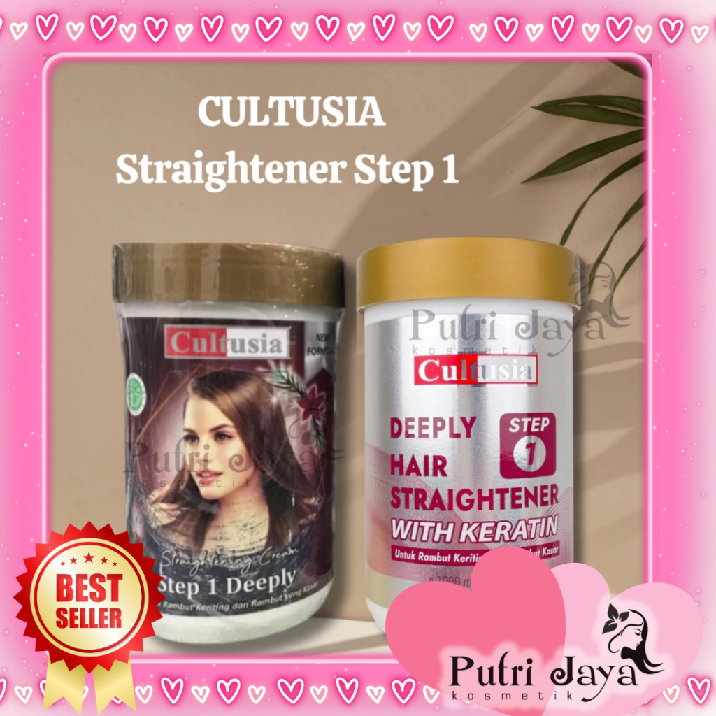 CULTUSIA Straightener Step 1 1000ml | Obat Pelurus Smoothing Rebonding Rambut