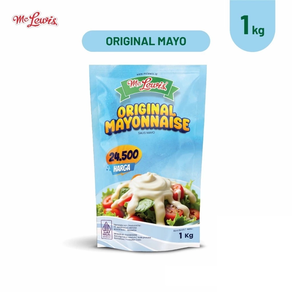 

Mc Lewis Original Mayonaise 1kg – mayo 1 kg (GROSIR DUS 12 x 1kg)