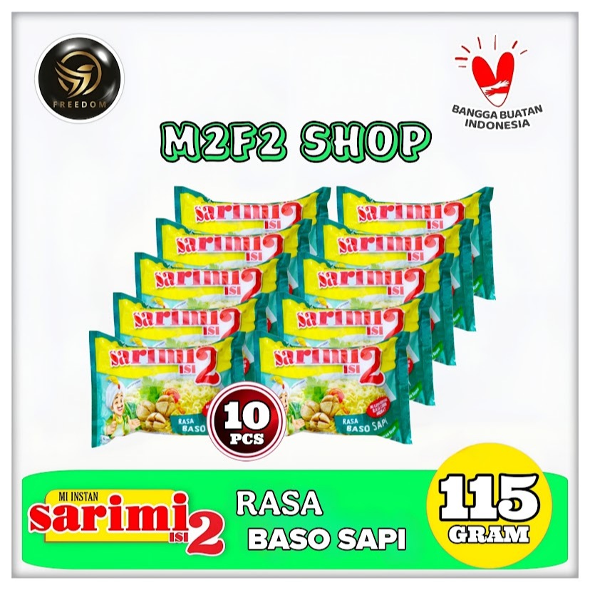

Mie Sarimi Instant Kuah Isi 2 Rasa Baso Sapi | Bag - 115 gr (Kemasan 10 Pcs)