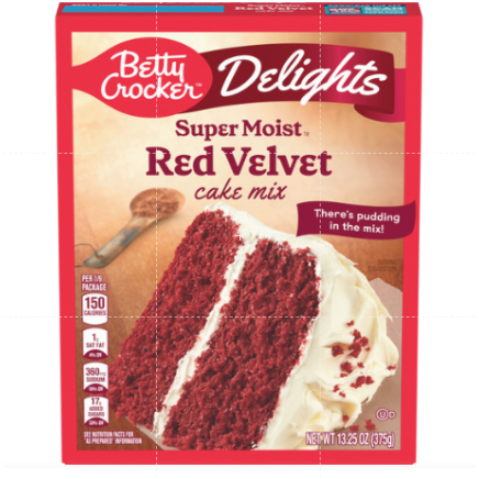

Betty Crocker Delights Super Moist Red Velvet Cake Mix