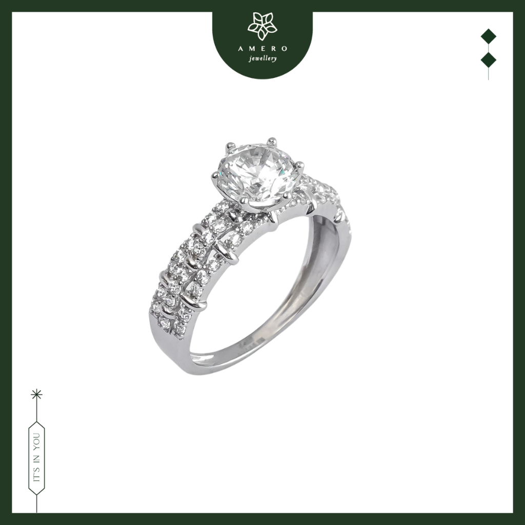 Cincin Emas 17K Roxe RR-77 Amero Jewellery