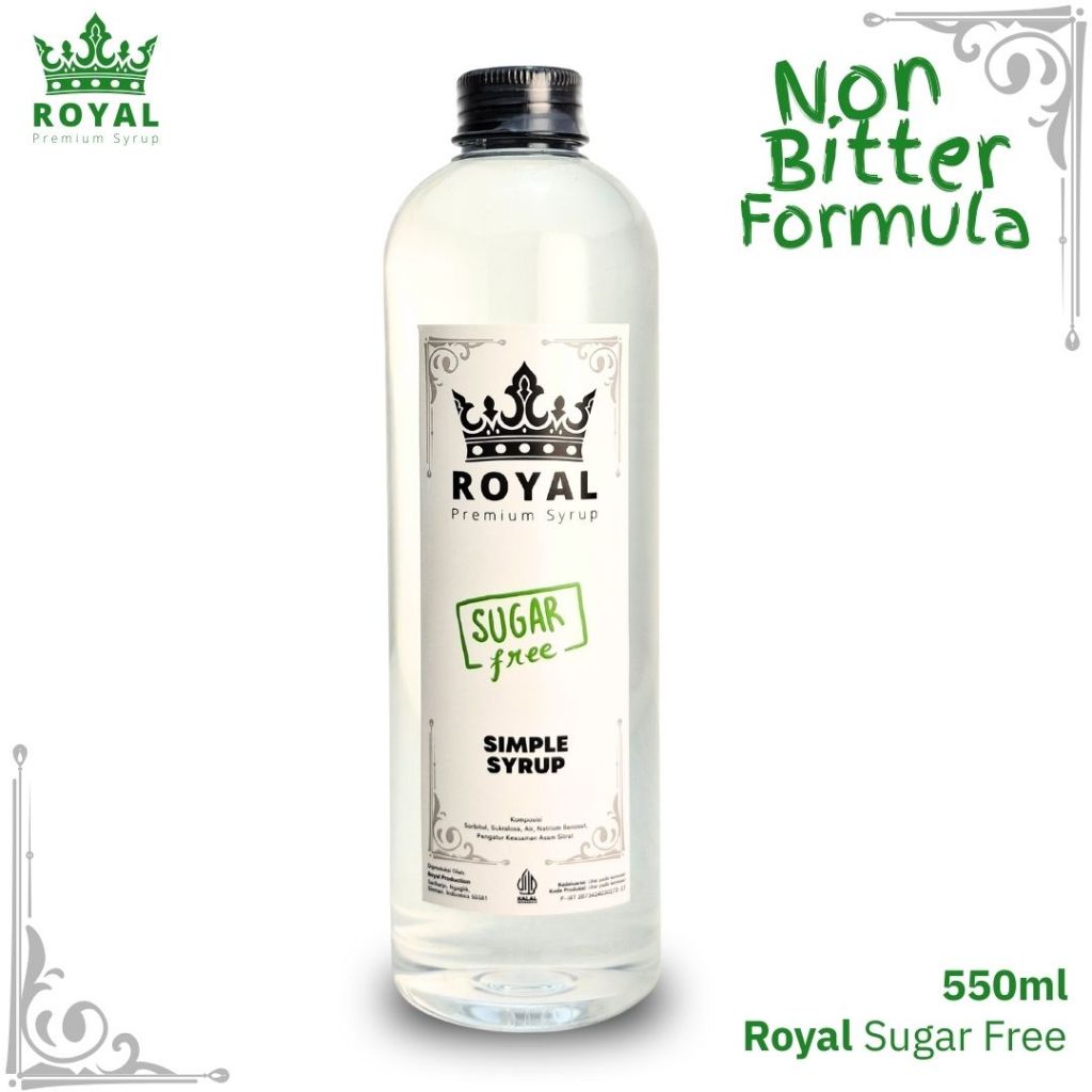 

Royal SUGAR FREE Simple Syrup - 550ml/250ml