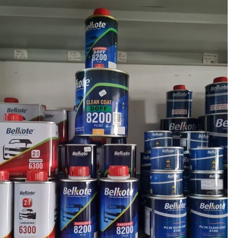 Clear Coat Belkote 8200, Vernis Belkote Gloss /Doff, PU Clear Doff