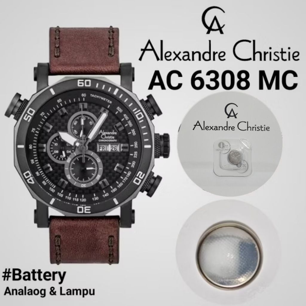 Baterai Jam Tangan Alexandre Christie AC 6308 MC