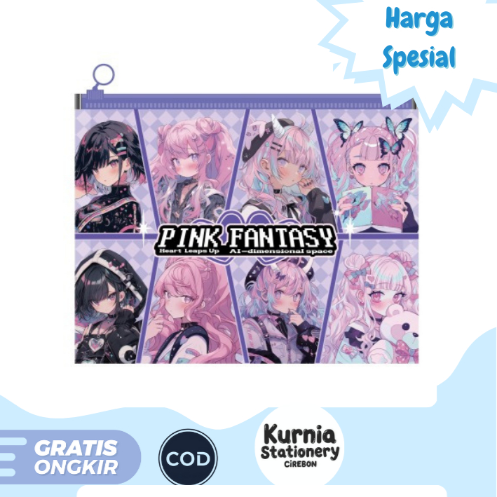 

M&G Zipper Bag A5 Pink Fantasy / Tas Dokumen ADM945S4