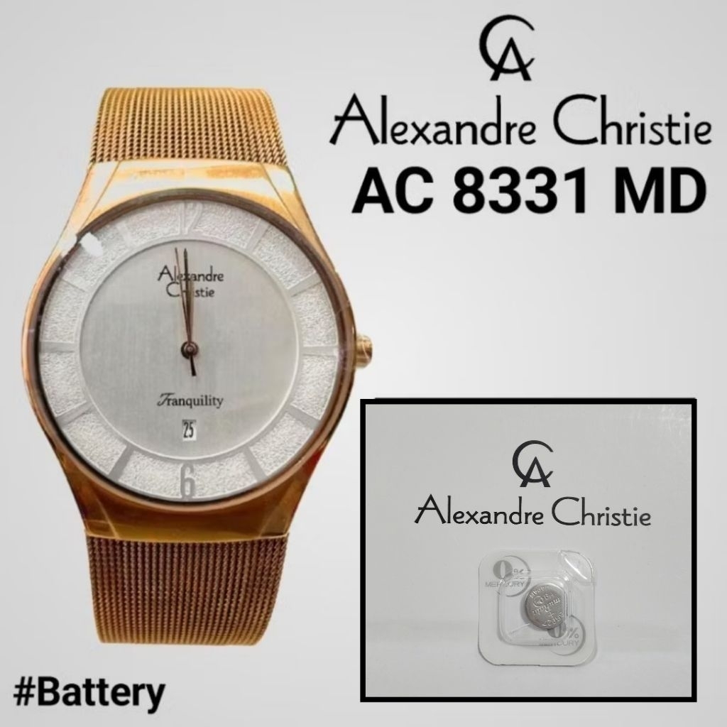 Baterai Jam Tangan Alexandre Christie AC 8331 MD