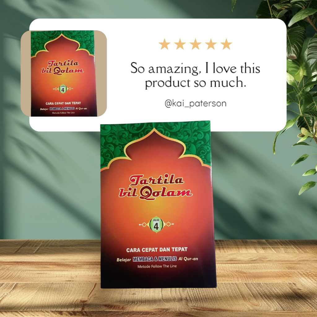 Tartila Bil Qolam Jilid 4 Metode Belajar Membaca Dan Menulis Al-Qur'an