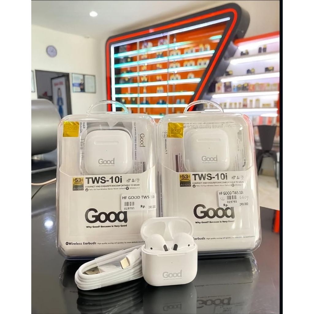 Good TWS-10i Wireless Earbuds Bluetooth V5.3 | TWS Mini Case 250mAh