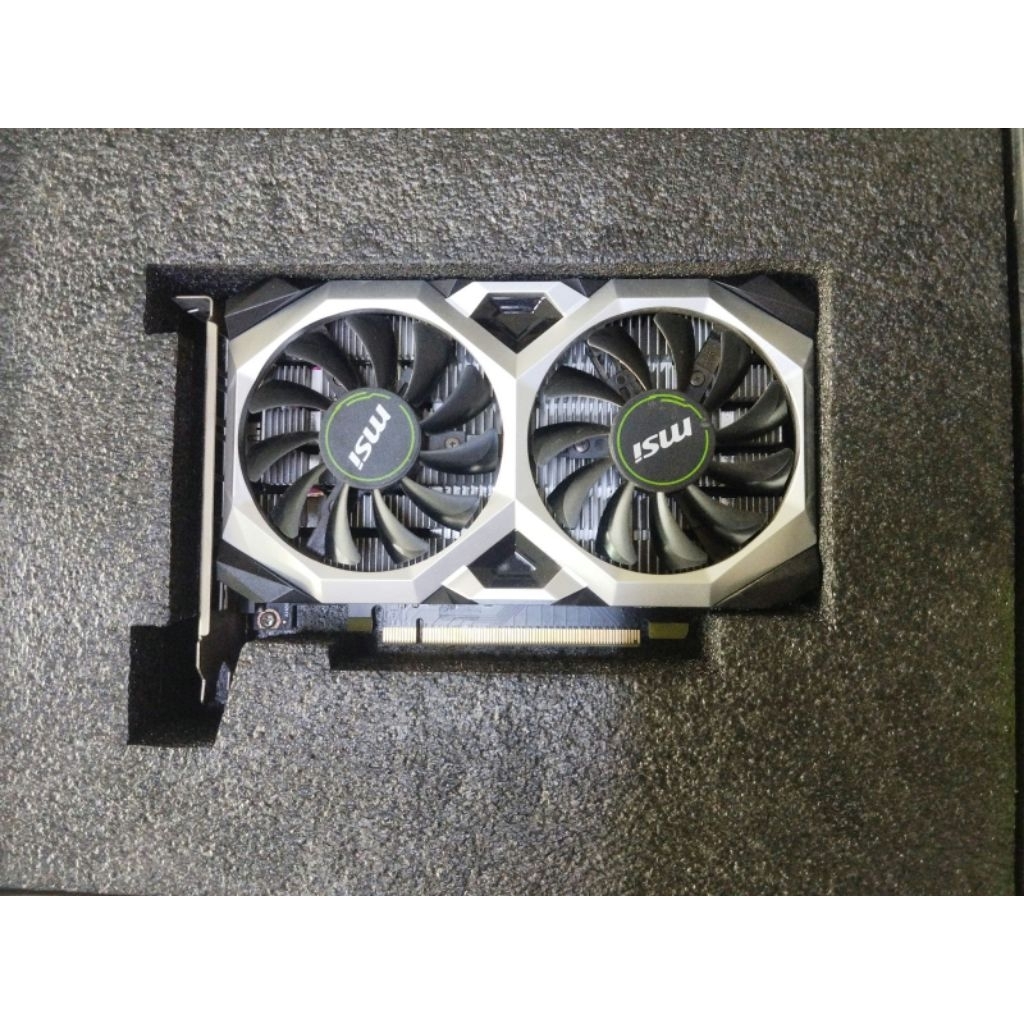 VGA Card merk MSI type Nvidia GeForce GTX 1650 Ventus XS 4GB GDDR5 128 Bit (second berkualitas)