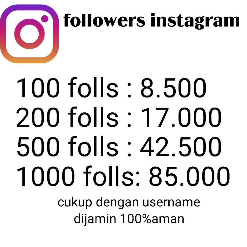 FOLLOWERS INSTAGRAM,followers Instagram murah