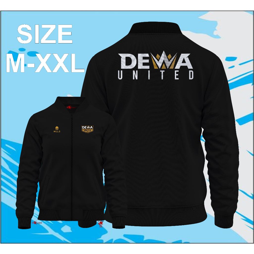 JAKET BOMBER DEWA UNITED /JAKET DEWA UNITED FC SIZE M-XXL JAKET BOMBER BOLAK BALIK Jaket Bomber Dewa
