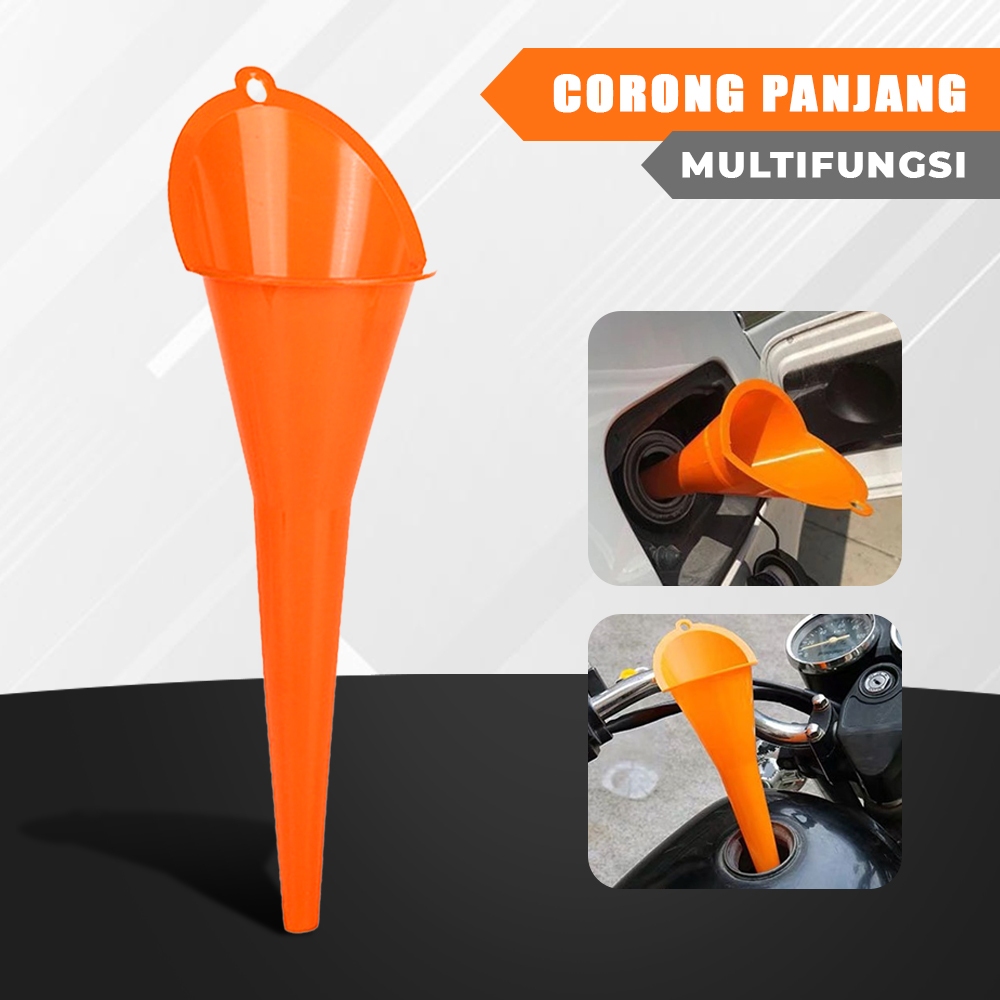 Corong Panjang Multifungsi Anti Tumpah Bahan ABS Corong Bensin Mobil Motor Minyak Oli Air Serbaguna