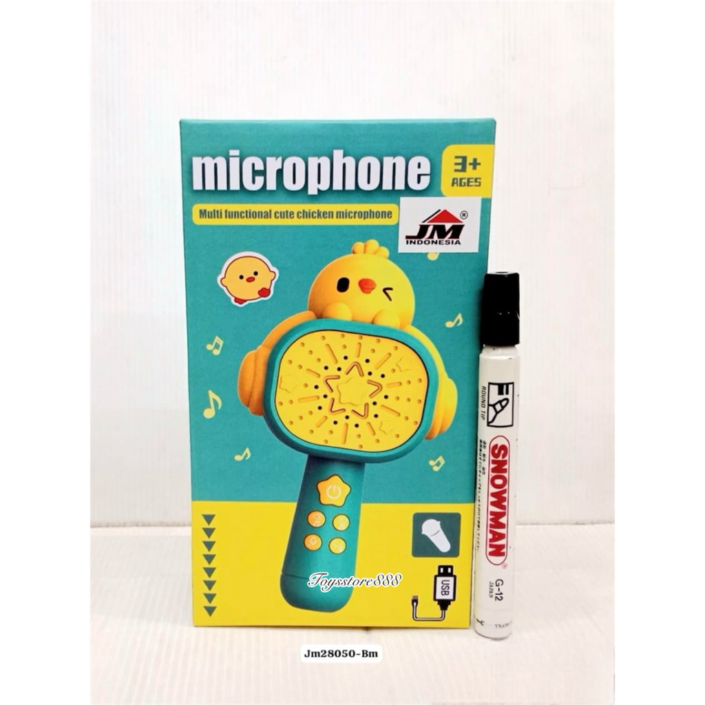 COD Mic Karaoke Anak Bluetooth Canggih Model Terbaru Chicken Version / Microphone Bluetooth Karaoke