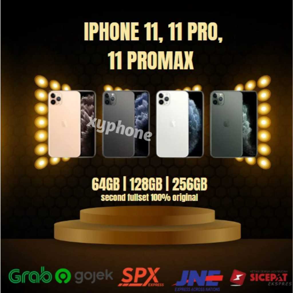 11/11 Pro/11 Pro Max/ 64GB/128GB/256GB Fullset  Second 100% Original