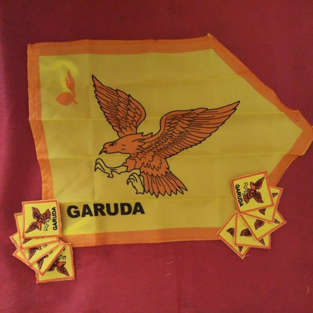 Bet Regu GARUDA -  Bet Tanda Regu Hewan Garuda Bordir - Badge Regu Pramuka