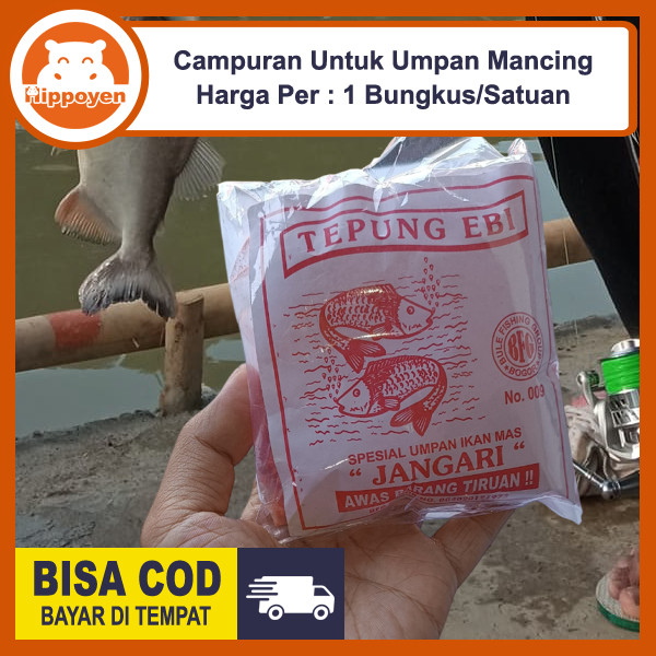 

Tepung EBI Spesialis Umpan Mancing Jangari Merah Ciel Fishing