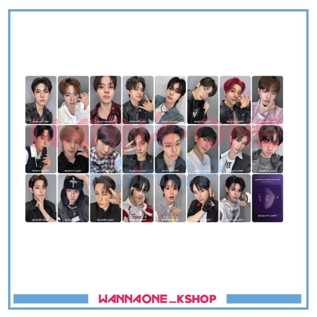 photocard boys planet 2 VER. 6 planet card