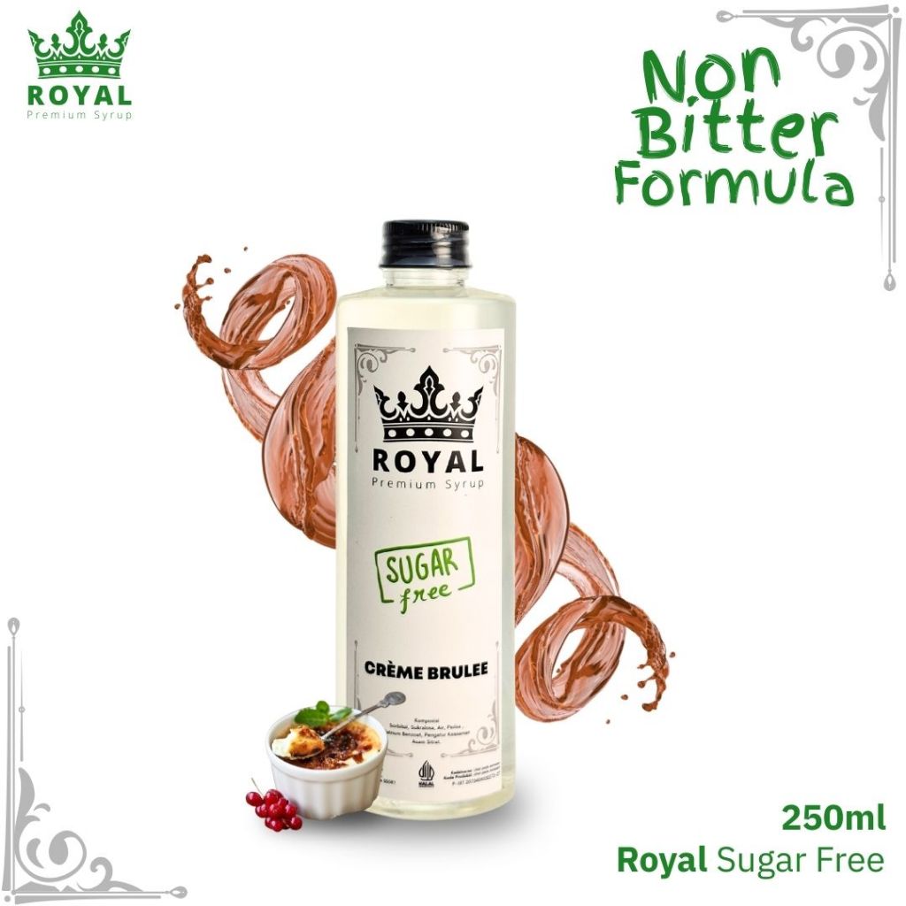 

ROYAL SUGAR FREE Creme Brulee Keto Syrup / Sirup Creme Brulee (250ml)