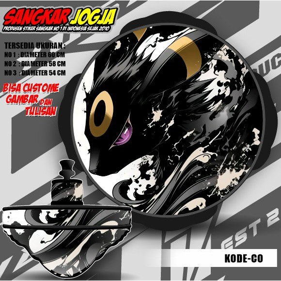 Stiker Decal Kandang Burung Bulat /Decal Sangkar Burung Bentuk Bulat motif Ready Stok Kode CO