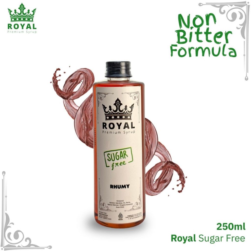 

ROYAL SUGAR FREE Rhumy Keto Syrup - Sirup Rhumy (250ml)